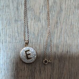 Gold Initial Pendant Necklace